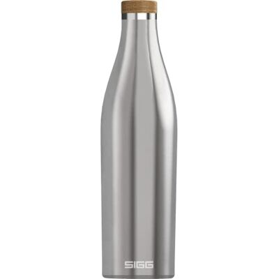 Sigg Insulated Water Bottle Meridian Leakproof Extra Slim BPA Free Plastic Free Double Walled 18/8 Stainless Steel Bamboo Screw Top Brushed 0.7 L, Argentée Sigg Insulated Water Bottle Meridian Leakproof Extra Slim BPA Free Plastic Free Double Walled 18/8 Stainless Steel Bamboo Screw Top Brushed 0.7 L, Argentée