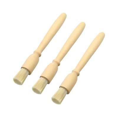 C&S Homestore Pastry Brush Wooden Handle Natural Bristles 18cm Butter Glazing Basting BBQ Baking Oil Brush for Paratha Bread Cakes Pies Roasting Egg Wash Dough Grilling Cooking Kitchen Baking Tool Accessory (3) C&S Homestore Pastry Brush Wooden Handle Natural Bristles 18cm Butter Glazing Basting BBQ Baking Oil Brush for Paratha Bread Cakes Pies Roasting Egg Wash Dough Grilling Cooking Kitchen Baking Tool Accessory (3)