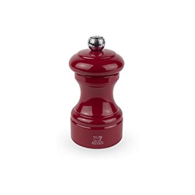 Peugeot Bistro 10 cm Pepper Mill Classic Pepper Grinder Made with PEFC Certified Wood Lifetime Guaranteed Mechanism Made in France Bistrorama Passion Red Colour Peugeot Bistro 10 cm Pepper Mill Classic Pepper Grinder Made with PEFC Certified Wood Lifetime Guaranteed Mechanism Made in France Bistrorama Passion Red Colour