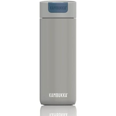 Kambukka Olympus 500ml / 17oz Stainless Steel Travel Mug, Thermal Insulated Coffee Mug for Hot and Cold Beverages, Leak-Proof with Non-Slip Base and Snapclean Technology Serious Grey Kambukka Olympus 500ml / 17oz Stainless Steel Travel Mug, Thermal Insulated Coffee Mug for Hot and Cold Beverages, Leak-Proof with Non-Slip Base and Snapclean Technology Serious Grey