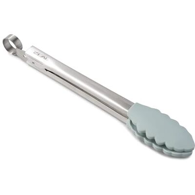 Zeal Silicone Tongs 25cm - duck egg blue - Cooking Tongs Zeal Silicone Tongs 25cm - duck egg blue - Cooking Tongs
