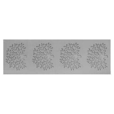 KIXZSAZ Silicone Shape Fondant Mould Cake Tool Border Sugarcraft Baking Mat for Kitchen Sugar Pastry Moulds Ornaments, 4 Holes/Coral KIXZSAZ Silicone Shape Fondant Mould Cake Tool Border Sugarcraft Baking Mat for Kitchen Sugar Pastry Moulds Ornaments, 4 Holes/Coral