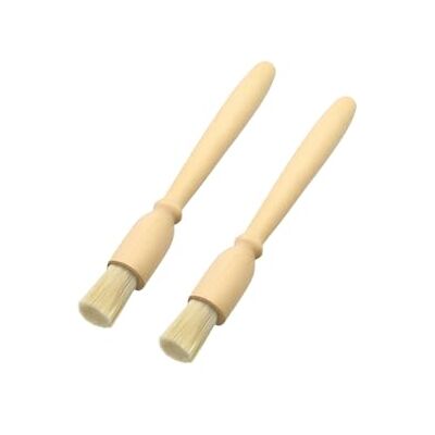 C&S Homestore Pastry Brush Wooden Handle Natural Bristles 18cm Butter Glazing Basting BBQ Baking Oil Brush for Paratha Bread Cakes Pies Roasting Egg Wash Dough Grilling Cooking Kitchen Baking Tool Accessory (2) C&S Homestore Pastry Brush Wooden Handle Natural Bristles 18cm Butter Glazing Basting BBQ Baking Oil Brush for Paratha Bread Cakes Pies Roasting Egg Wash Dough Grilling Cooking Kitchen Baking Tool Accessory (2)