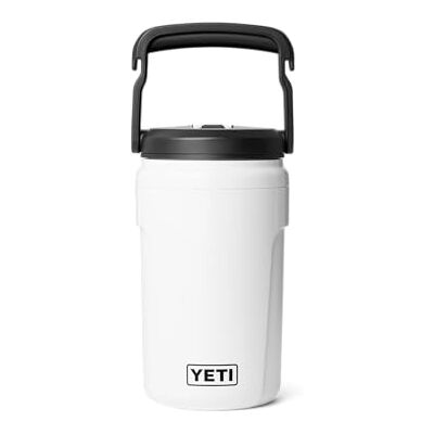 YETI Silo 40 oz (1.18L) Jug with Leakproof Straw Cap When Closed, White Insulated Water Bottle with Straw Cap for Ice Cold Drinks, Large Water Bottle for Sports, Dishwasher Safe YETI Silo 40 oz (1.18L) Jug with Leakproof Straw Cap When Closed, White Insulated Water Bottle with Straw Cap for Ice Cold Drinks, Large Water Bottle for Sports, Dishwasher Safe
