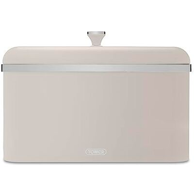 Tower Cavaletto Bread Bin - Carbon Steel - Latte Tower Cavaletto Bread Bin - Carbon Steel - Latte