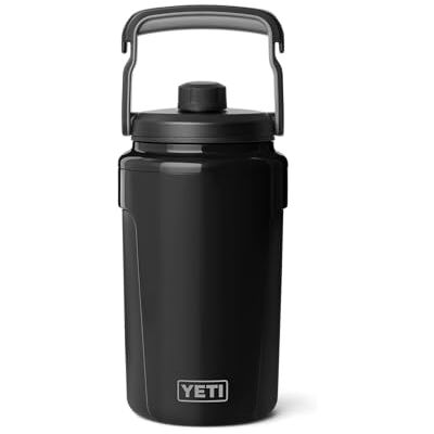 YETI Silo Half Gallon (1.89L) Jug with 100% Leakproof Chug Cap, Black Insulated Water Bottle for Ice Cold Drinks, Large Water Bottle for Sports & Training, Dishwasher Safe YETI Silo Half Gallon (1.89L) Jug with 100% Leakproof Chug Cap, Black Insulated Water Bottle for Ice Cold Drinks, Large Water Bottle for Sports & Training, Dishwasher Safe