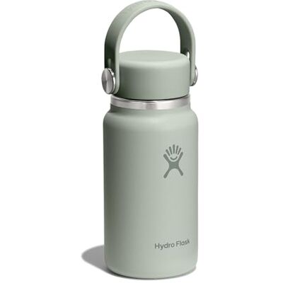 Hydro Flask – Micro Hydro 200 ml (6.7 oz) – Leakproof, Insulated Mini Flask with Clip-On Strap – Cold & Hot Up to 7 Hrs – Compact & Durable – Agave Hydro Flask – Micro Hydro 200 ml (6.7 oz) – Leakproof, Insulated Mini Flask with Clip-On Strap – Cold & Hot Up to 7 Hrs – Compact & Durable – Agave