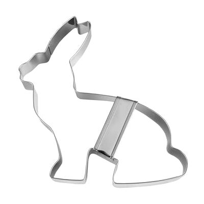 Städter Staedter Sitting Rabbit Cookie Cutter, Silver, 14 cm Städter Staedter Sitting Rabbit Cookie Cutter, Silver, 14 cm