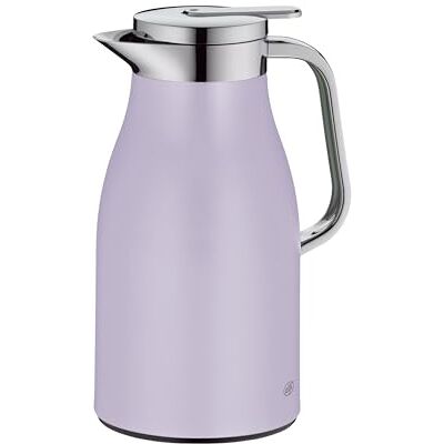 Alfi Skyline 1.0 L, Pastel Lavender, Stainless Steel Insulated jug with hygienic Tempered Glass Insert, Screw Cap with Comfortable Push Button, Ergonomic Handle, Ideal as a Coffee Pot, teapot Alfi Skyline 1.0 L, Pastel Lavender, Stainless Steel Insulated jug with hygienic Tempered Glass Insert, Screw Cap with Comfortable Push Button, Ergonomic Handle, Ideal as a Coffee Pot, teapot