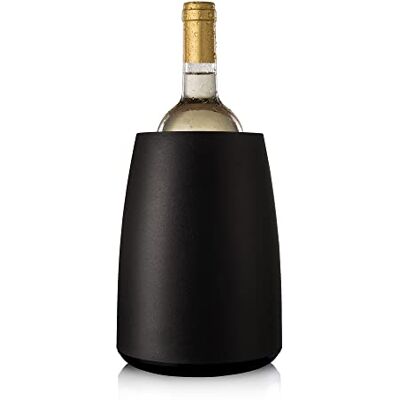 Vacu Vin Wine Cooler Sleeve - black - stainless steel - pack 1 Vacu Vin Wine Cooler Sleeve - black - stainless steel - pack 1