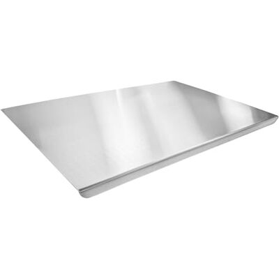Argon Tableware Stainless Steel Counter Edge Chopping Board with Lip 60 x 40cm 1x Large Metal Non-Slip Kitchen Worktop Saver Protector Food Cutting Serving Tray for Meat, Pizza, Cheese Argon Tableware Stainless Steel Counter Edge Chopping Board with Lip 60 x 40cm 1x Large Metal Non-Slip Kitchen Worktop Saver Protector Food Cutting Serving Tray for Meat, Pizza, Cheese