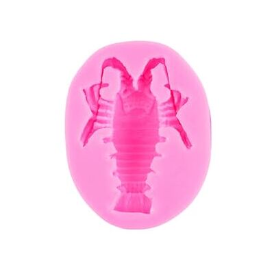 DINSOAVR Silicone Fondant Molds Lobster Shaped Baking Accessory Chocolate Moulds for Baking Chocolate and Cake Decoration DINSOAVR Silicone Fondant Molds Lobster Shaped Baking Accessory Chocolate Moulds for Baking Chocolate and Cake Decoration