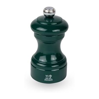 Peugeot Bistro 10 cm Salt Mill Classic Salt Grinder Made with PEFC Certified Wood Lifetime Guaranteed Mechanism Made in France Bistrorama Forest Green Peugeot Bistro 10 cm Salt Mill Classic Salt Grinder Made with PEFC Certified Wood Lifetime Guaranteed Mechanism Made in France Bistrorama Forest Green
