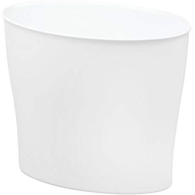 InterDesign Nuvo Waste Can, White InterDesign Nuvo Waste Can, White