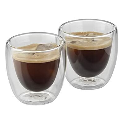 WMF Espresso Double-Walled Glasses Set, Transparent, 2-Piece WMF Espresso Double-Walled Glasses Set, Transparent, 2-Piece