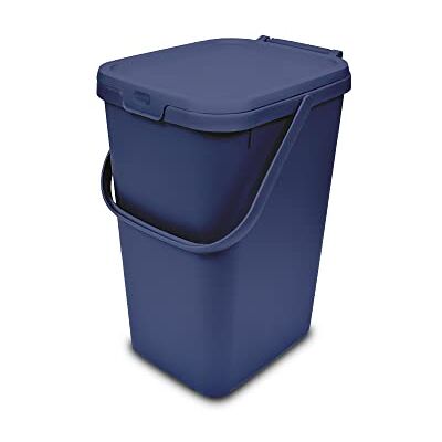 Addis 18L Recycling Caddy Kitchen Food Waste Bin, Eco Blue Stackable 18L kitchen recycling caddy with clip-lock lid for food waste, recycling and kitchen waste separation Addis 18L Recycling Caddy Kitchen Food Waste Bin, Eco Blue Stackable 18L kitchen recycling caddy with clip-lock lid for food waste, recycling and kitchen waste separation