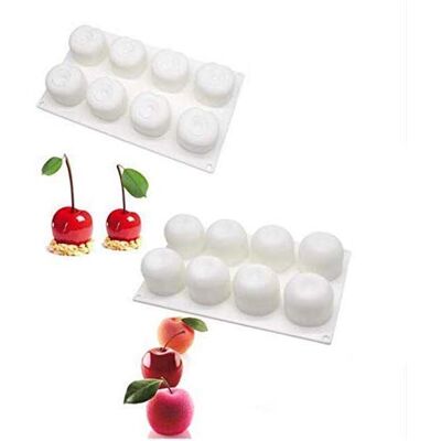 VALINK 2 Pcs 3D Fruit Pear Cherry Lemon Silicone Cake Molds, Baking Mousse Cake Decorative Mould, Dessert Muffin Chocolate Jelly Mould, DIY Silicone Bakeware Pan,Cake Pop Mold Baking Tray VALINK 2 Pcs 3D Fruit Pear Cherry Lemon Silicone Cake Molds, Baking Mousse Cake Decorative Mould, Dessert Muffin Chocolate Jelly Mould, DIY Silicone Bakeware Pan,Cake Pop Mold Baking Tray
