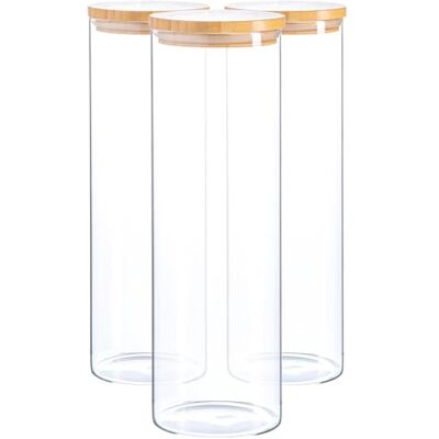 Argon - 3x Scandi Stockage Jars - 2 L - Tableware Set Argon - 3x Scandi Stockage Jars - 2 L - Tableware Set