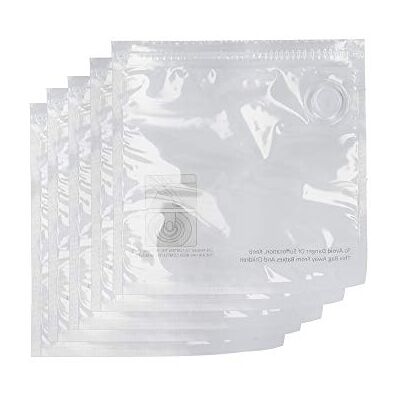 Masterclass Set of 5 Reusable Food Vacuum Sealer Bags - Food Type Masterclass Set of 5 Reusable Food Vacuum Sealer Bags - Food Type