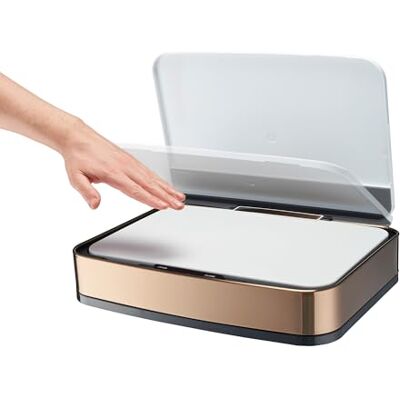 Cooks Professional Replacement Sensor Lid for 75L Recycling Bin LID ONLY Battery Powered White/Copper Cooks Professional Replacement Sensor Lid for 75L Recycling Bin LID ONLY Battery Powered White/Copper