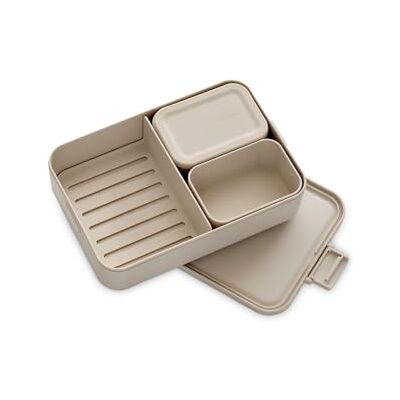 Brabantia 241369 Lunch Box - Lunch Container 2L Reusable Plastic Beige Brabantia 241369 Lunch Box - Lunch Container 2L Reusable Plastic Beige