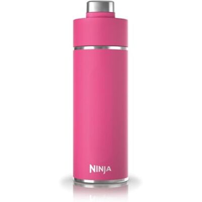 Ninja Thirsti Water Bottle and Flask 530 ML with Leak-Proof Lid, Designed for Carbonated, Hot & Cold Drinks, Ideal for Travel & Sports, Triple Insulated, Stainless Steel, Hot Pink, DW1801EUUKBP Ninja Thirsti Water Bottle and Flask 530 ML with Leak-Proof Lid, Designed for Carbonated, Hot & Cold Drinks, Ideal for Travel & Sports, Triple Insulated, Stainless Steel, Hot Pink, DW1801EUUKBP