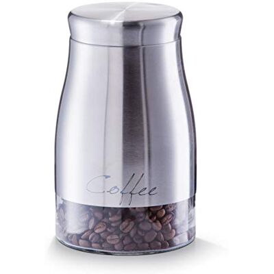 Zeller Present Caffé - Storage Jar and Lunchbox - Silver Zeller Present Caffé - Storage Jar and Lunchbox - Silver