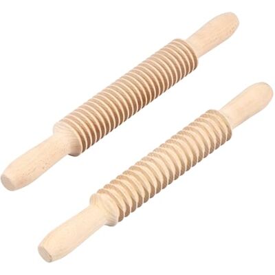 NIHUIFDPY 2Pcs Wooden Pasta Cutter 5mm 7mm Beechwood Pappardelle Pasta Maker Rolling Pin Eco Friendly for Pappardelle Noodles Pasta NIHUIFDPY 2Pcs Wooden Pasta Cutter 5mm 7mm Beechwood Pappardelle Pasta Maker Rolling Pin Eco Friendly for Pappardelle Noodles Pasta