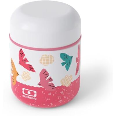 monbento Kids Insulated Lunch Box MB Capsule pink Birds Insulated Bento Lunch Box for Kids Hot & Cold Food up to 5 Hours – Leakproof Kids Lunch Box Ideal for Fruit/Mashed Vegetables/Hot Dishes monbento Kids Insulated Lunch Box MB Capsule pink Birds Insulated Bento Lunch Box for Kids Hot & Cold Food up to 5 Hours – Leakproof Kids Lunch Box Ideal for Fruit/Mashed Vegetables/Hot Dishes