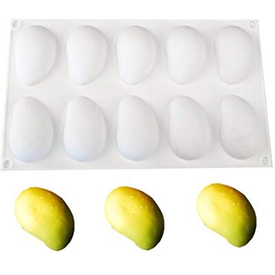DUBENS Mousse Cake Mould Silicone Baking Mould Muffin Mould for Cakes, Muffins, Biscuits, Ice Cubes, Chocolate, Soap, Bread Baking Mould Silicone Mould DIY Mold mango DUBENS Mousse Cake Mould Silicone Baking Mould Muffin Mould for Cakes, Muffins, Biscuits, Ice Cubes, Chocolate, Soap, Bread Baking Mould Silicone Mould DIY Mold mango
