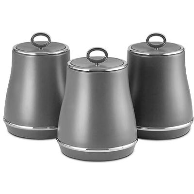 Tower Renaissance Grey Canisters Tower Renaissance Grey Canisters