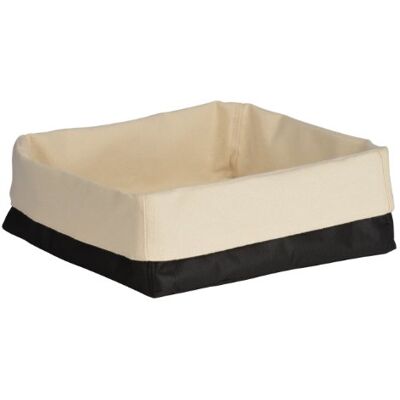 Premier Housewares Bread Basket, 15 x 26 x 23 cm Black/Cream Premier Housewares Bread Basket, 15 x 26 x 23 cm Black/Cream