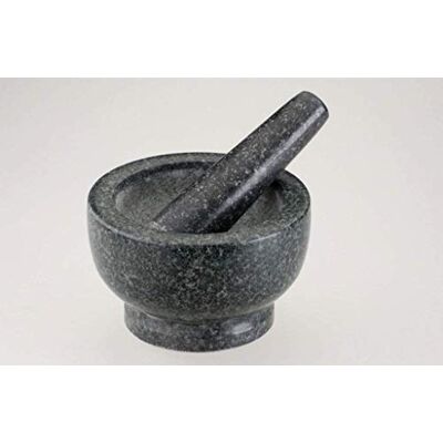 Fackelmann Heavy Duty Pestle & Mortar - 13cm Dark Grey Granite Fackelmann Heavy Duty Pestle & Mortar - 13cm Dark Grey Granite
