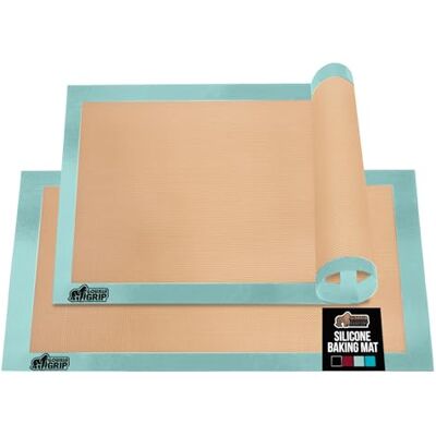 Gorilla Grip Mint Non Stick Silicone Baking Mat, 2 Pack, Reusable Cookie Sheets Liner, Heat Resistant, No Oil Greasing Needed, Kitchen Oven Essentials, Food Grade and BPA Free, Half Sheet Reusable Oven Safe Cookie Sheet Liners, 500F Heat Resistance, No Gorilla Grip Mint Non Stick Silicone Baking Mat, 2 Pack, Reusable Cookie Sheets Liner, Heat Resistant, No Oil Greasing Needed, Kitchen Oven Essentials, Food Grade and BPA Free, Half Sheet Reusable Oven Safe Cookie Sheet Liners, 500F Heat Resistance, No