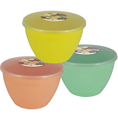 Just Pudding Basins Steamed Dessert Mould Set with Lids for Microwave Cooking, Reusable Plastic Bowl for Suet Puddings, Pastel Colours, 1.5 Pint 850ml 3 Pack Just Pudding Basins Steamed Dessert Mould Set with Lids for Microwave Cooking, Reusable Plastic Bowl for Suet Puddings, Pastel Colours, 1.5 Pint 850ml 3 Pack