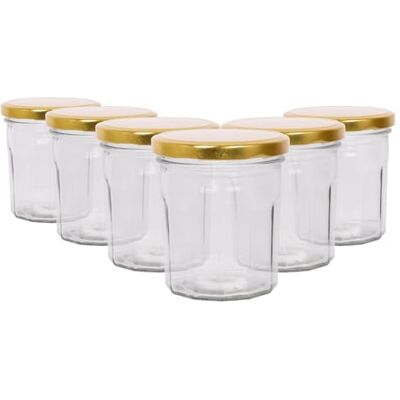 Argon Tableware - 6x250ml - Glass - Jam jars Argon Tableware - 6x250ml - Glass - Jam jars