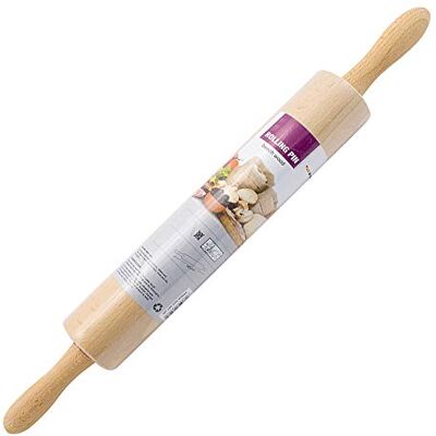 BARGAINSGALORE 50CM Wooden Rolling PIN Baking Cake CHAPPATI ROTI Pastry Cooking Pizza Dough New BARGAINSGALORE 50CM Wooden Rolling PIN Baking Cake CHAPPATI ROTI Pastry Cooking Pizza Dough New