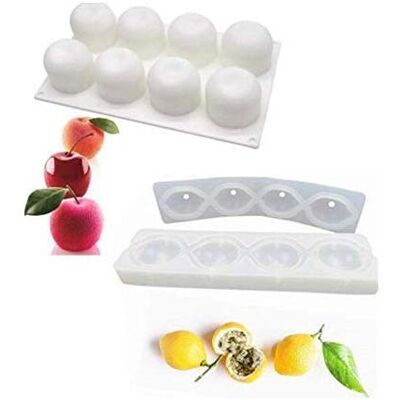 VALINK 2 Pcs 3D Fruit Pear Cherry Lemon Silicone Cake Molds, Baking Mousse Cake Decorative Mould, Dessert Muffin Chocolate Jelly Mould, DIY Silicone Bakeware Pan,Cake Pop Mold Baking Tray VALINK 2 Pcs 3D Fruit Pear Cherry Lemon Silicone Cake Molds, Baking Mousse Cake Decorative Mould, Dessert Muffin Chocolate Jelly Mould, DIY Silicone Bakeware Pan,Cake Pop Mold Baking Tray
