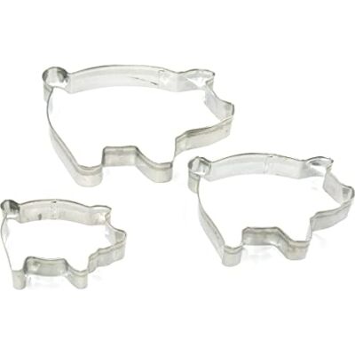 Selecto Bake 3 Pieces of Farm Pig Cutters Set Stainless Steel Cookie Stamps Sandwich Cutter Fondant Cake Mould Biscuit Press Selecto Bake 3 Pieces of Farm Pig Cutters Set Stainless Steel Cookie Stamps Sandwich Cutter Fondant Cake Mould Biscuit Press