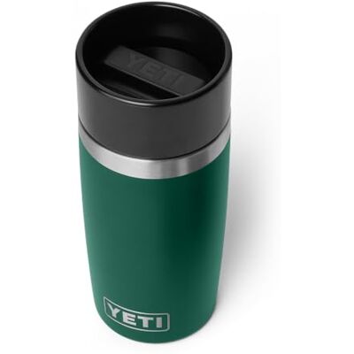 YETI Rambler 12 oz (355ml) Travel Bottle, Black Forest Green Drinks Bottle & Coffee Flask for Hot Drinks, Leakproof Commuter Cap, Backpack-Friendly Insulated Coffee Cup YETI Rambler 12 oz (355ml) Travel Bottle, Black Forest Green Drinks Bottle & Coffee Flask for Hot Drinks, Leakproof Commuter Cap, Backpack-Friendly Insulated Coffee Cup