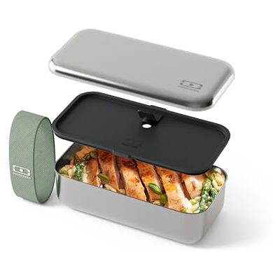 monbento Stainless Steel Bento Box Sense Green Natural Metal Lunch Box for Work/Meal Prep/Picnics Leakproof Food Container Ovenproof – Microwavable Dishwasher & Freezer Safe Food Grade monbento Stainless Steel Bento Box Sense Green Natural Metal Lunch Box for Work/Meal Prep/Picnics Leakproof Food Container Ovenproof – Microwavable Dishwasher & Freezer Safe Food Grade