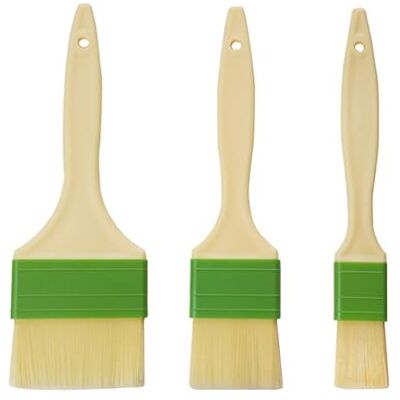 YAPAILANG 3 Pack Professional Pastry Brush Set Baking Brush Pastry Utensil Baking Accessory PP Cooking Lover YAPAILANG 3 Pack Professional Pastry Brush Set Baking Brush Pastry Utensil Baking Accessory PP Cooking Lover