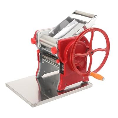 Cozyel Pasta Machine Manual Dough Roller Spaghetti Pasta Maker Manual Dough Press, 3mm Thickness, Perfect for Spaghetti, Fettuccini, Lasagna, or Dumpling Skins, Red Cozyel Pasta Machine Manual Dough Roller Spaghetti Pasta Maker Manual Dough Press, 3mm Thickness, Perfect for Spaghetti, Fettuccini, Lasagna, or Dumpling Skins, Red