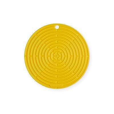 LE CREUSET Cool Tool, Pot Holder/Trivet, Silicone, Round, 20 cm, Nectar, 42404206720000 LE CREUSET Cool Tool, Pot Holder/Trivet, Silicone, Round, 20 cm, Nectar, 42404206720000