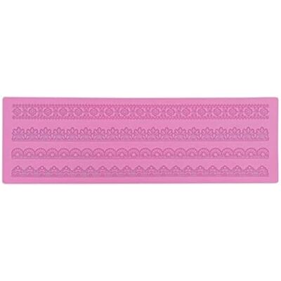 Yabzfal Fondant Lace Mold,Silicone Cake Embossing Fondant Mould Reusable Baking Stencil,for Cake Mousse Bread Chocolate Decorating Yabzfal Fondant Lace Mold,Silicone Cake Embossing Fondant Mould Reusable Baking Stencil,for Cake Mousse Bread Chocolate Decorating