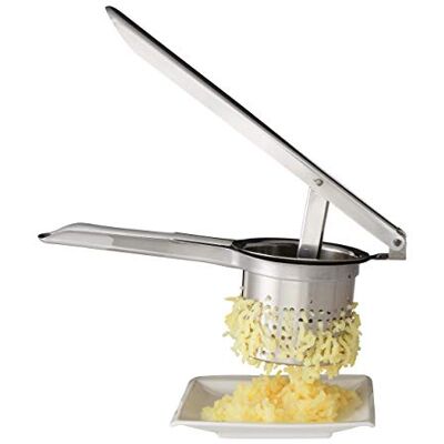 Relaxdays Stainless Steel Potato Ricer, Dishwasher Safe, Potato Masher, Noodle Press, Silver Relaxdays Stainless Steel Potato Ricer, Dishwasher Safe, Potato Masher, Noodle Press, Silver