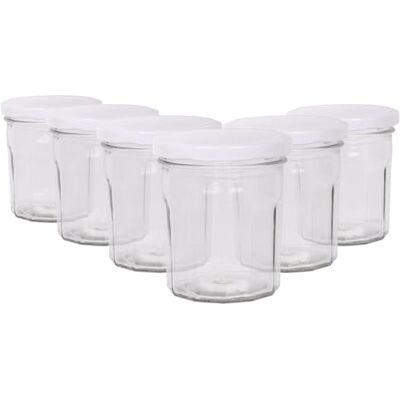 Argon - Jam Jars - 250ml - White lids - Tableware Argon - Jam Jars - 250ml - White lids - Tableware