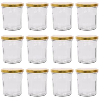 Argon Tableware - 12x Pots - 250ml - Jam jars Argon Tableware - 12x Pots - 250ml - Jam jars