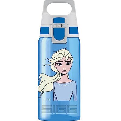 Sigg Sports Water Bottle For Kids Viva One Elsa II (Disney) Suitable For Carbonated Drinks Leak-Proof Dishwasher Safe BPA Free For School & Sports Blue Frozen Design 0.5L Sigg Sports Water Bottle For Kids Viva One Elsa II (Disney) Suitable For Carbonated Drinks Leak-Proof Dishwasher Safe BPA Free For School & Sports Blue Frozen Design 0.5L