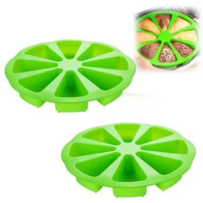 Géneric Silicone Moulds for Baking, 8 Cavities Silicone Cake Mould, Triangle Cake Mold for Brownies Muffins Scone Pizza (2pc) Géneric Silicone Moulds for Baking, 8 Cavities Silicone Cake Mould, Triangle Cake Mold for Brownies Muffins Scone Pizza (2pc)